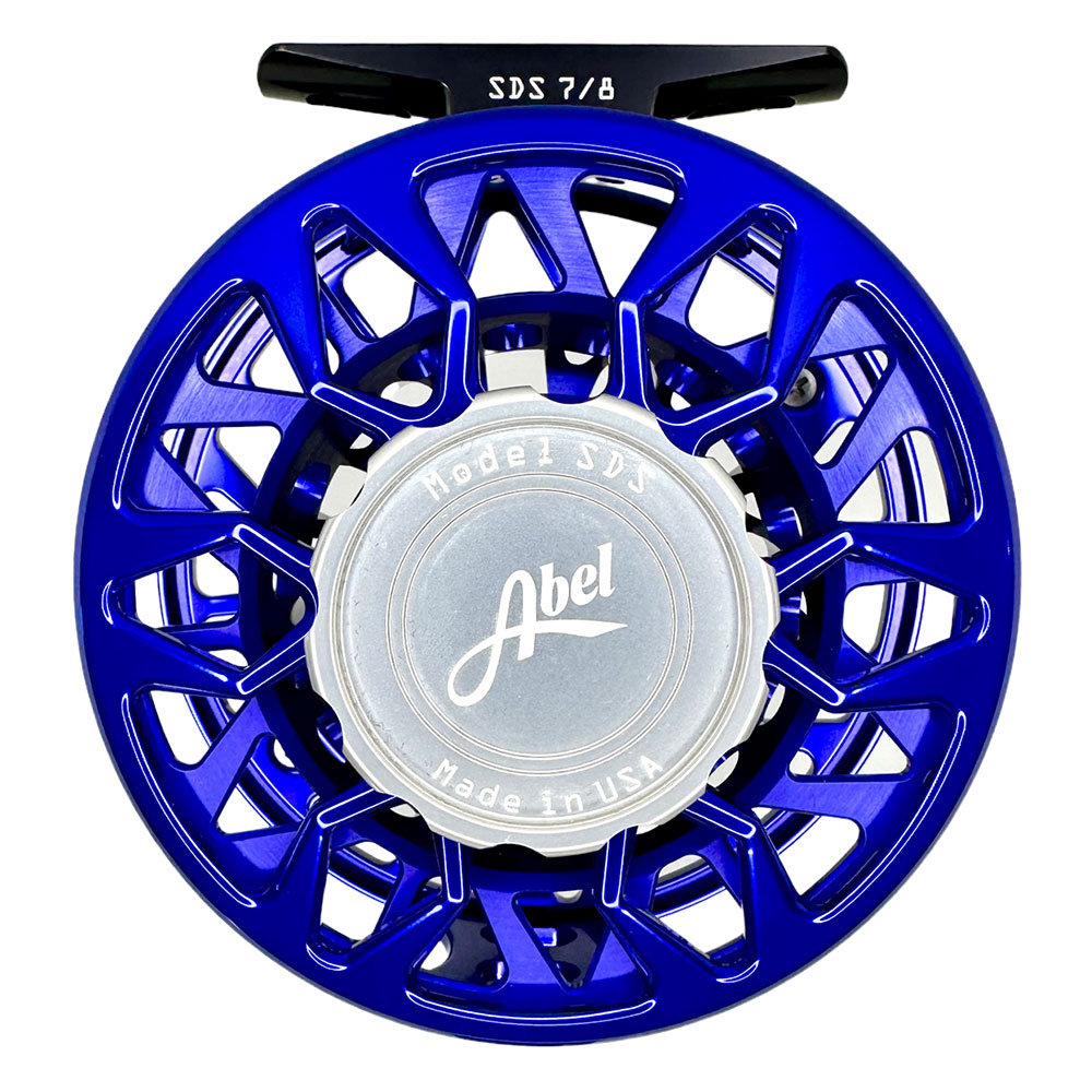 Abel — SDS 7/8 Ported Blue III Fly Reel with Platinum Drag Knob