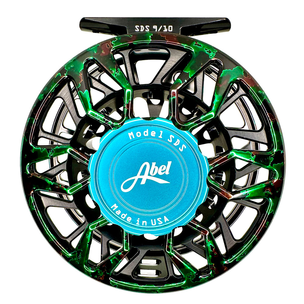 Abel — SDS 9/10 Ported Retro Green Black Fly Reel